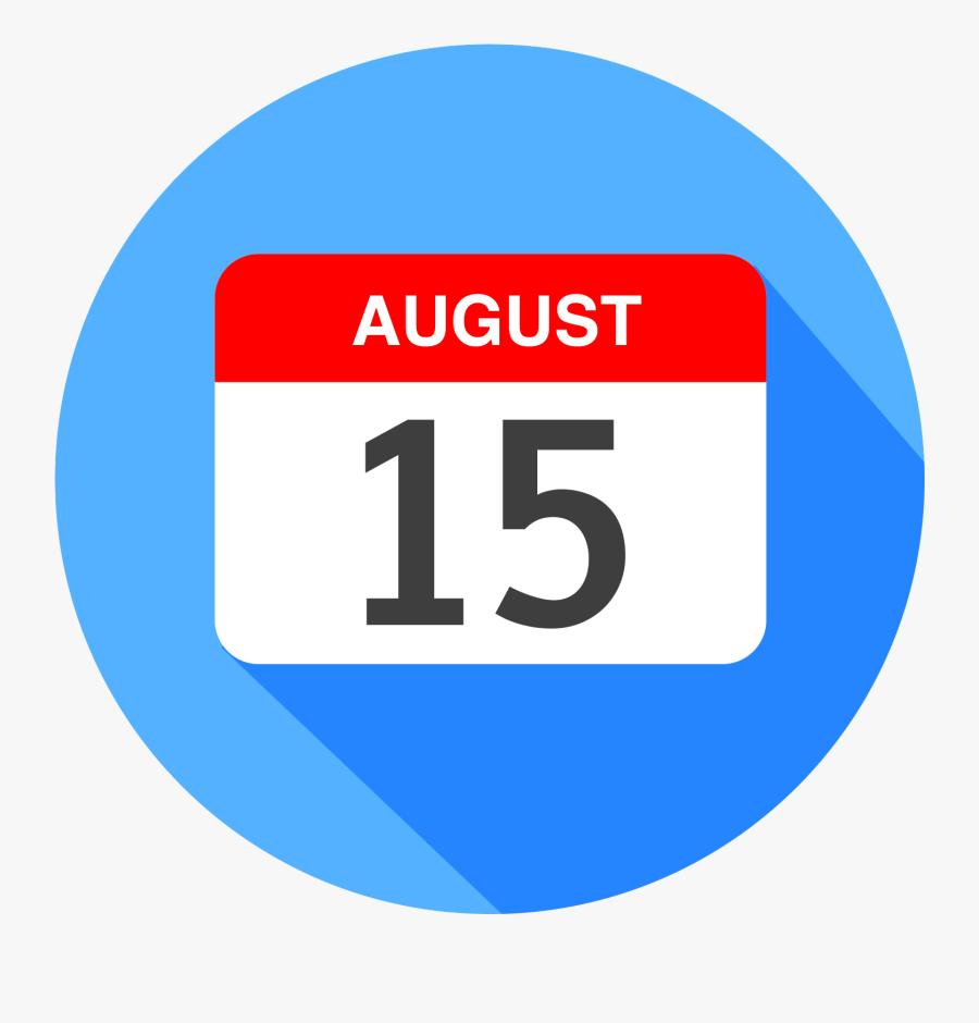 Calendar Clipart , Png Download - Aug 15 Calendar Clipart, Transparent Clipart