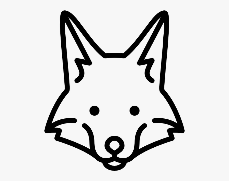Fox Crafts, Fox Head, Free Icon, Icon Font, Icon Design, - Fox Head Clipart Black And White, Transparent Clipart