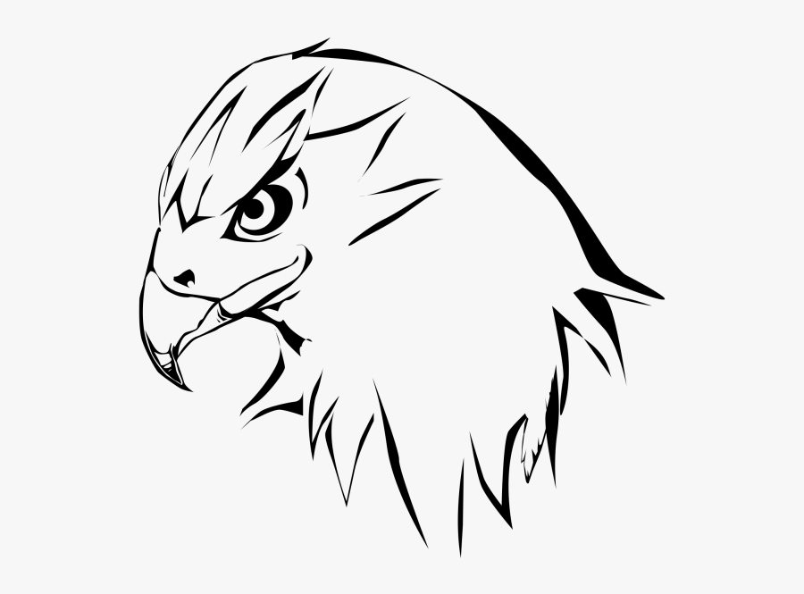 Hawk Clipart Hawk Head - Clip Art Hawk, Transparent Clipart