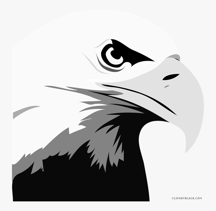 Head Animal Free Black White Images Clipartblack - Bald Eagle Clipart, Transparent Clipart