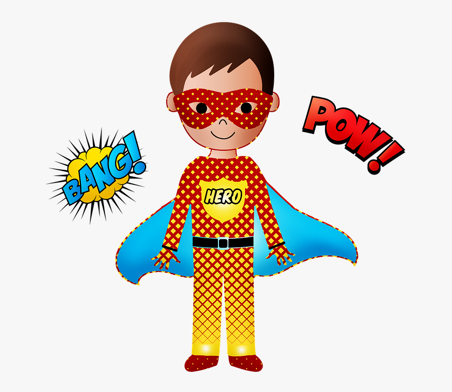 Superhero, Boy, Zap, Hero, Man, Superman, Youth, Brave - Super Sankari Mies Piirros, Transparent Clipart