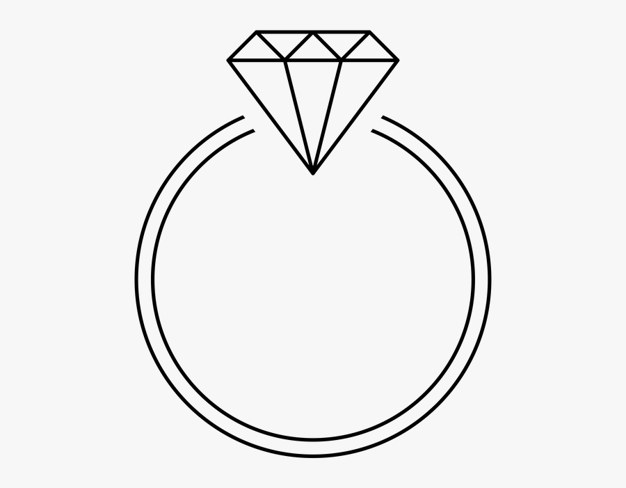Ring Diamond Black Transparent Printable Bloom Ball Template Free 