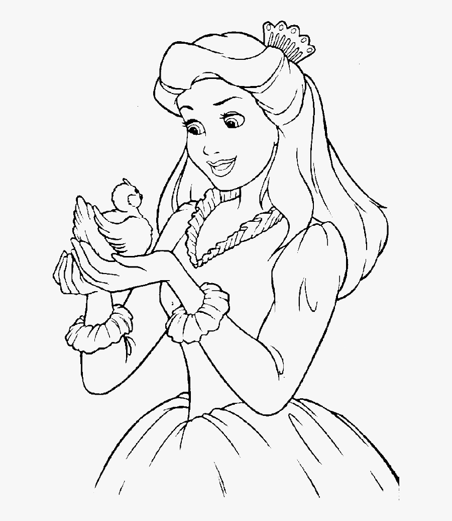 Barbie Clipart Drawing - Disney Princess Coloring Pages Transparent, Transparent Clipart