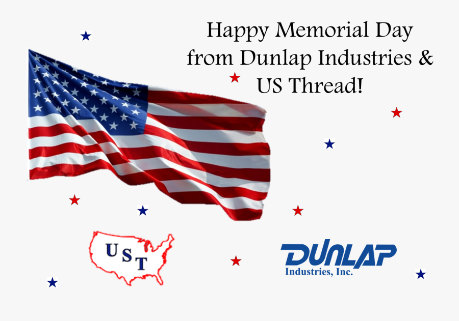 Happy Memorial Day Png - American Flag, Transparent Clipart