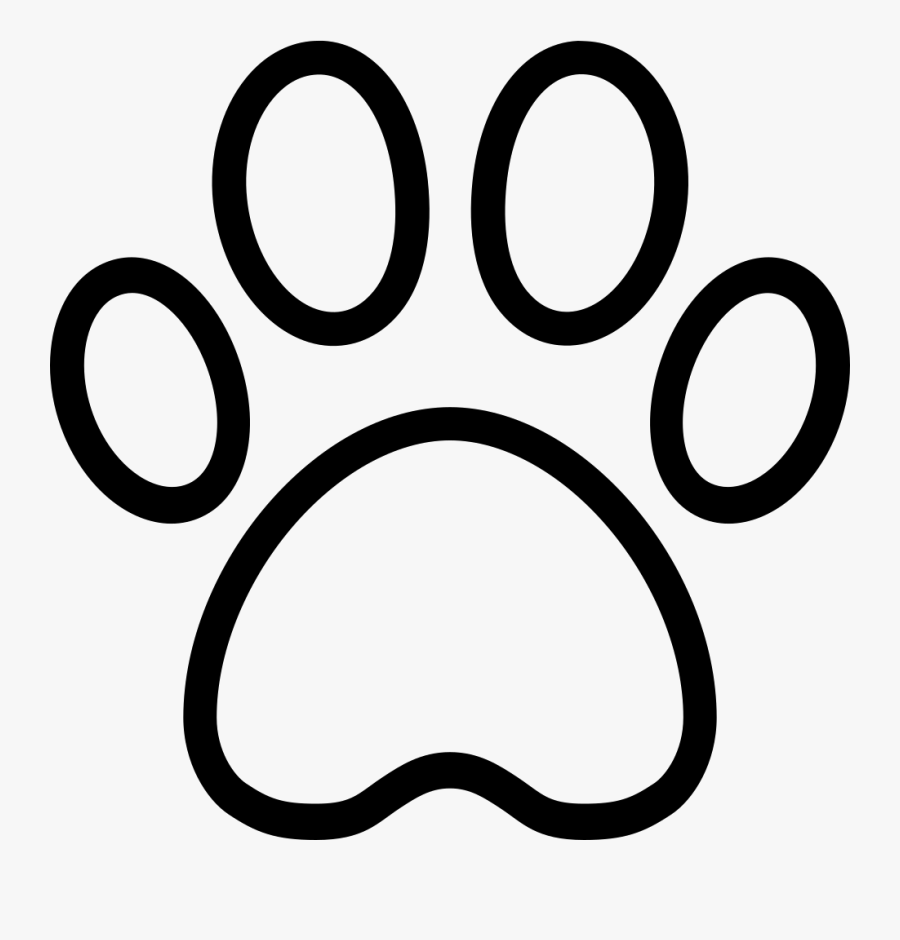 Transparent Dog Paw Outline Clipart - Outline Dog Paw Svg , Free