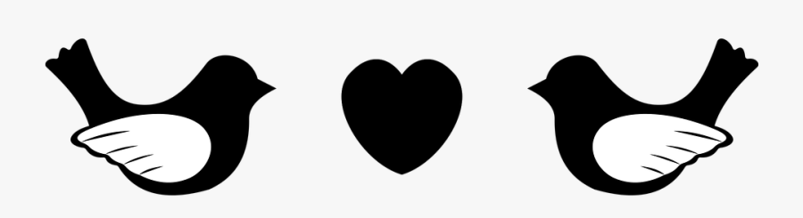 Black Love Birds Png, Transparent Clipart