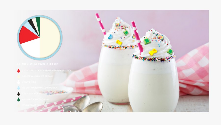 Lucky Charms Shake - Dessert, Transparent Clipart
