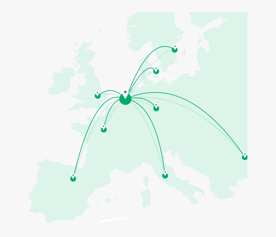 Map - Map Of Roman Air Bases, Transparent Clipart
