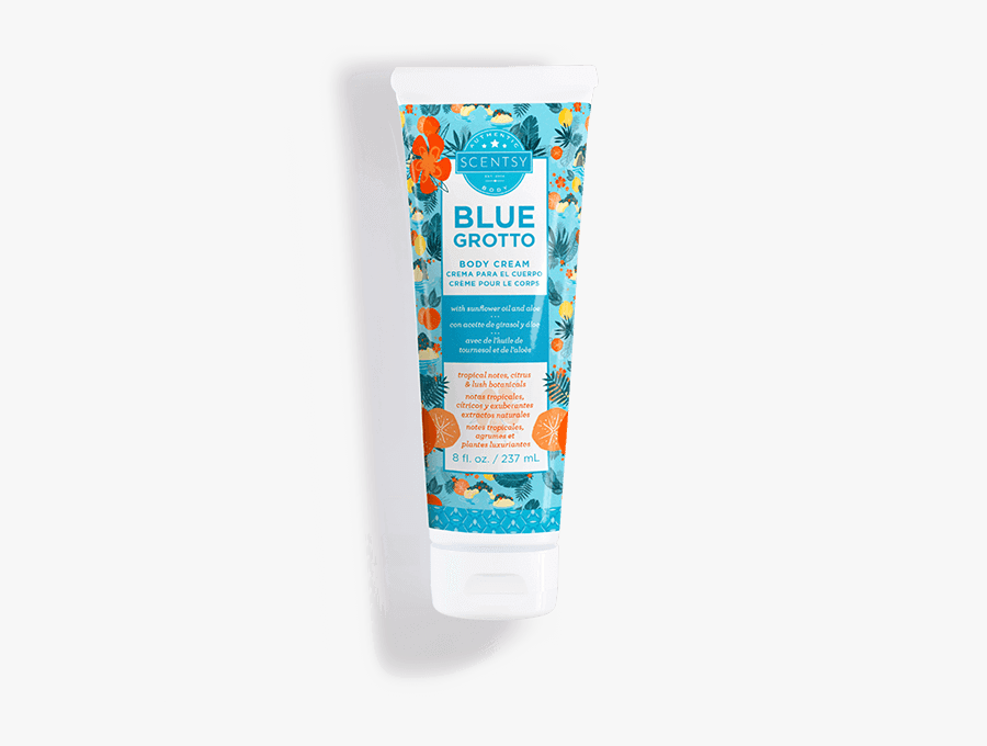 Blue Grotto Scentsy Body Cream - Scentsy Hand Cream Blue Grotto, Transparent Clipart