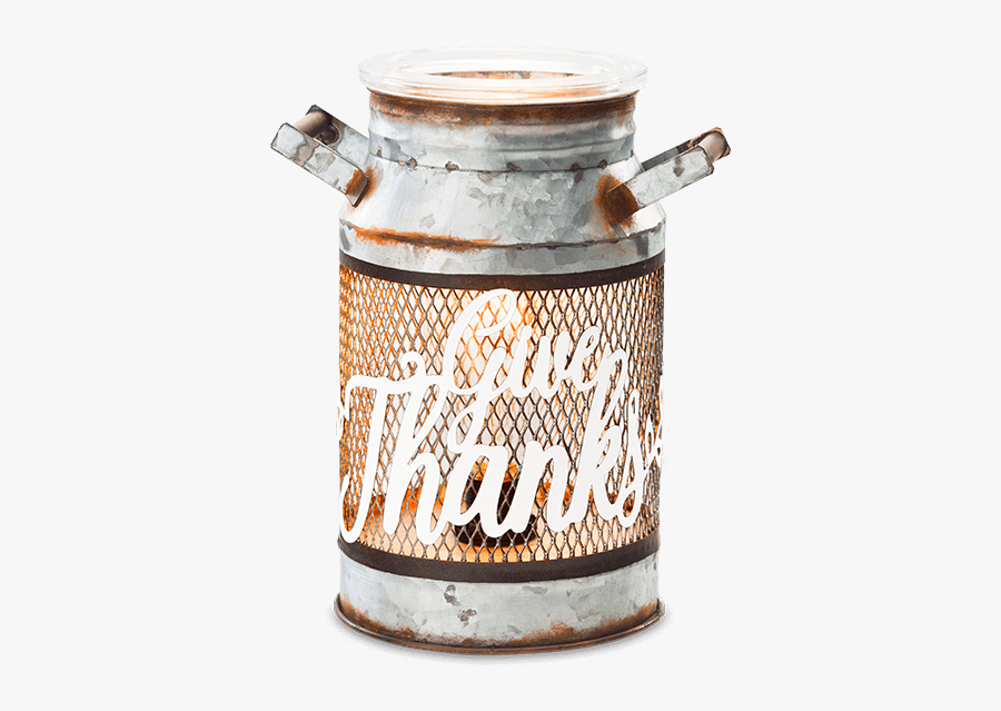 Clip Art Give Thanks Milk Can - Give Thanks Milk Can Scentsy Warmer, Transparent Clipart