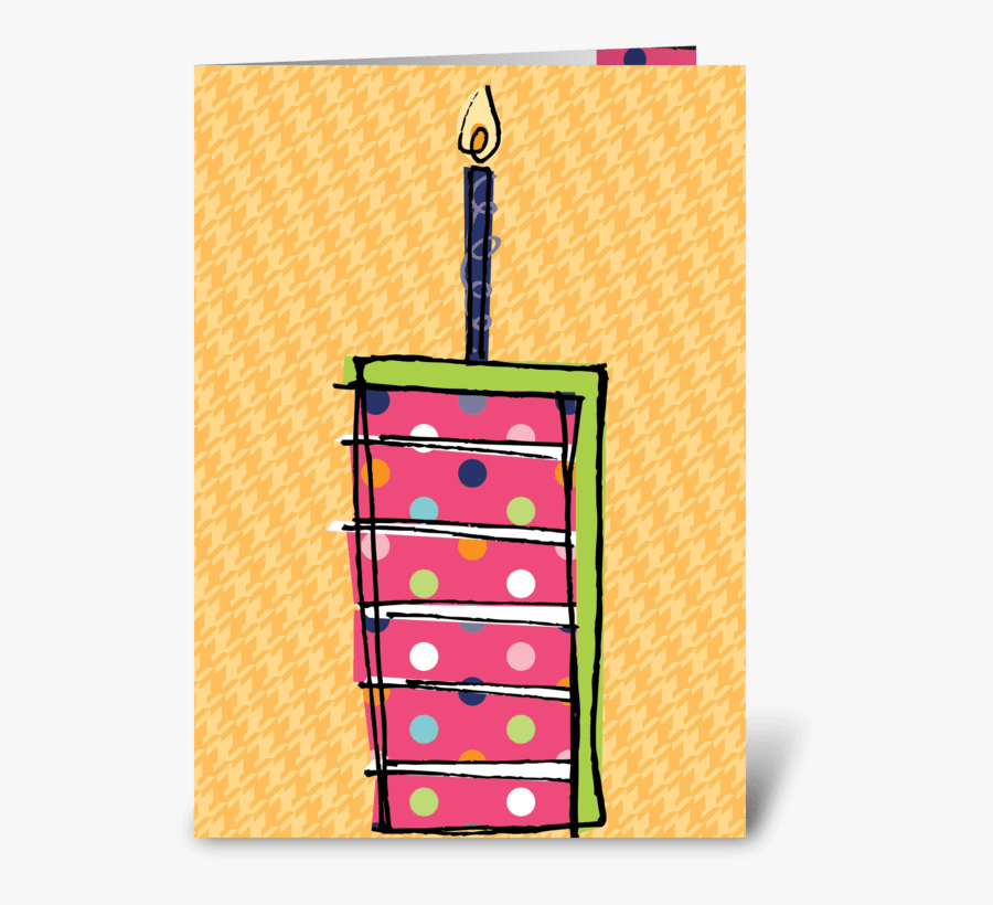 Cake Slice Greeting Card, Transparent Clipart