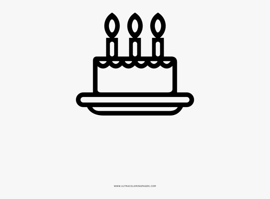 Birthday Cake Coloring Page Ultra Pages Page Birthday - Icone Gateau D Anniversaire Png, Transparent Clipart