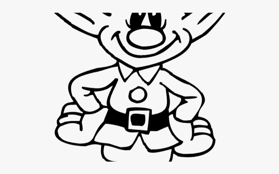 Colouring Picture Of An Elf, Transparent Clipart