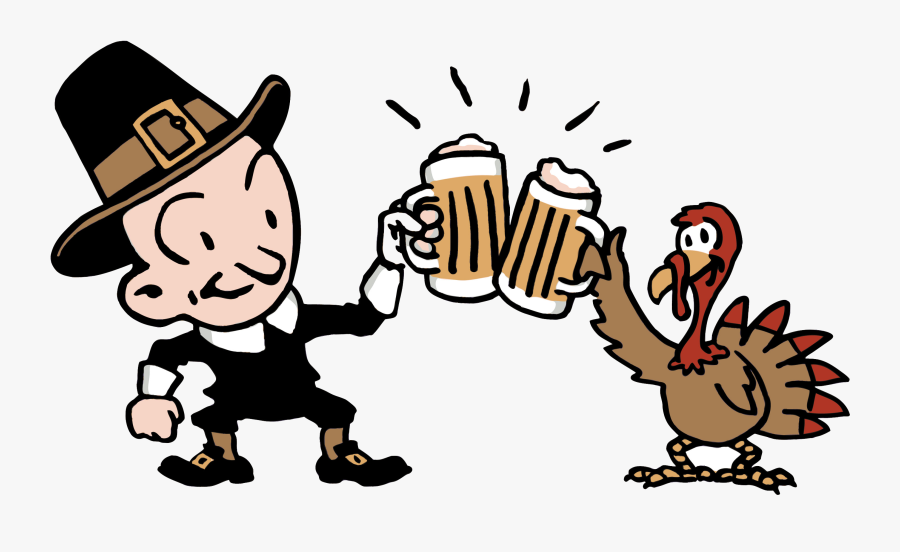 Turkey With A Beer, Transparent Clipart