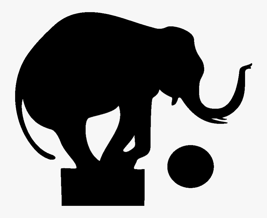 Silhouettes Of Circus Animals, Transparent Clipart