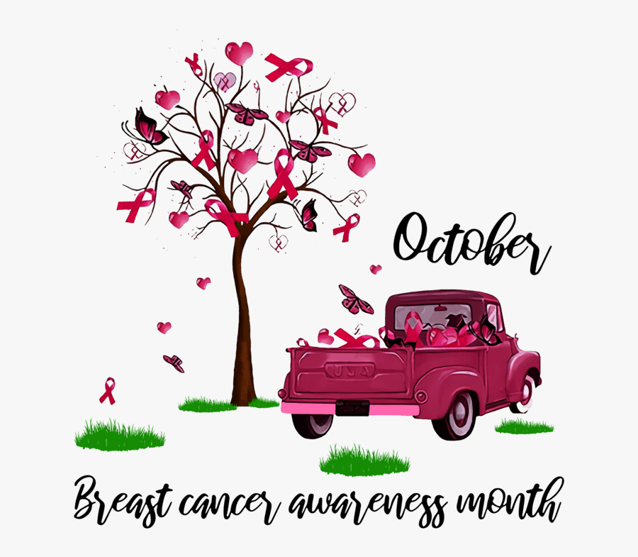 The Breast Cancer Awareness Month, Transparent Clipart
