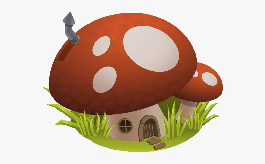 Hut Clipart Mushroom - Ladybug, Transparent Clipart