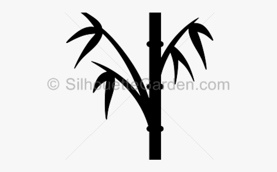 Bamboo Silhouette, Transparent Clipart