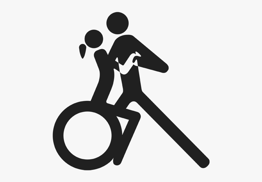 Dance With Wheel Chair, Transparent Clipart