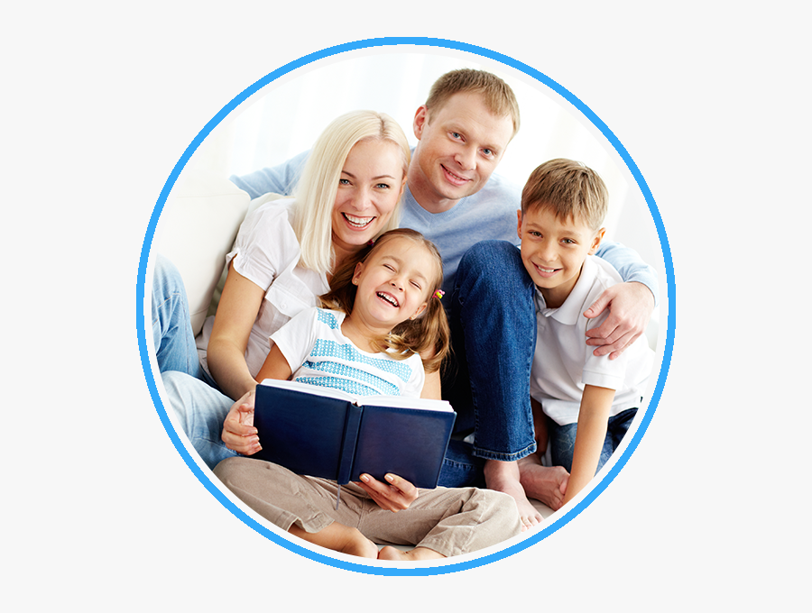 Happy Family Reading A Book Dentist Glen Waverley - Kids Sitting In Lap, Transparent Clipart