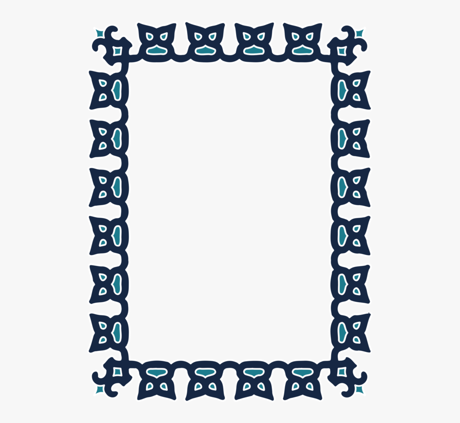 Blue,picture Frame,square - Picture Frame, Transparent Clipart