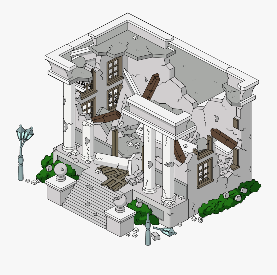 Building Cityhall Destroyed - City Hall Family Guy, Transparent Clipart