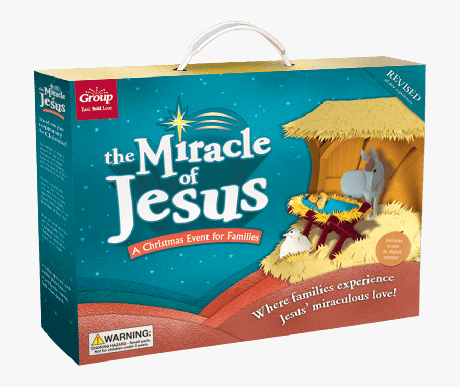 The Miracle Of Jesus Christmas Event Starter Kit - Carton, Transparent Clipart