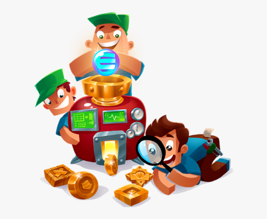 Enjin Coins Melting, Transparent Clipart