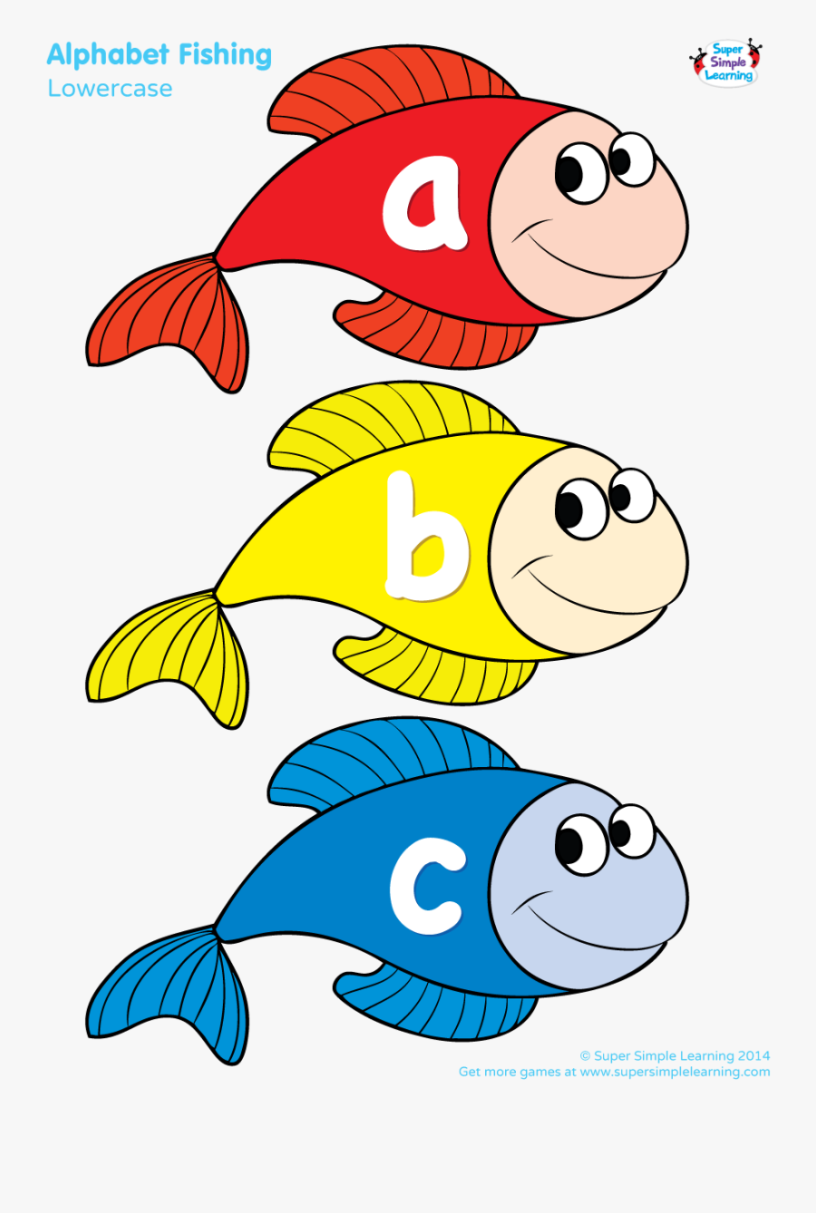 Fish Clipart Letter - Number Fishing Game Printable, Transparent Clipart