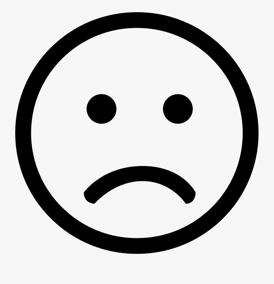 Sad Smiley Icon Png Clipart , Png Download - Smile Logo Black And White, Transparent Clipart