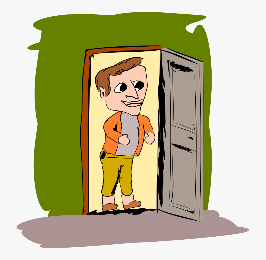 Clipart - Walking In - Clip Art يدخل البيت, Transparent Clipart