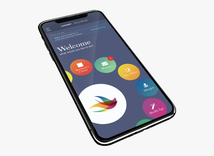 Senior Couple Using Mobile Phone Narus Health Mobile - Smartphone, Transparent Clipart