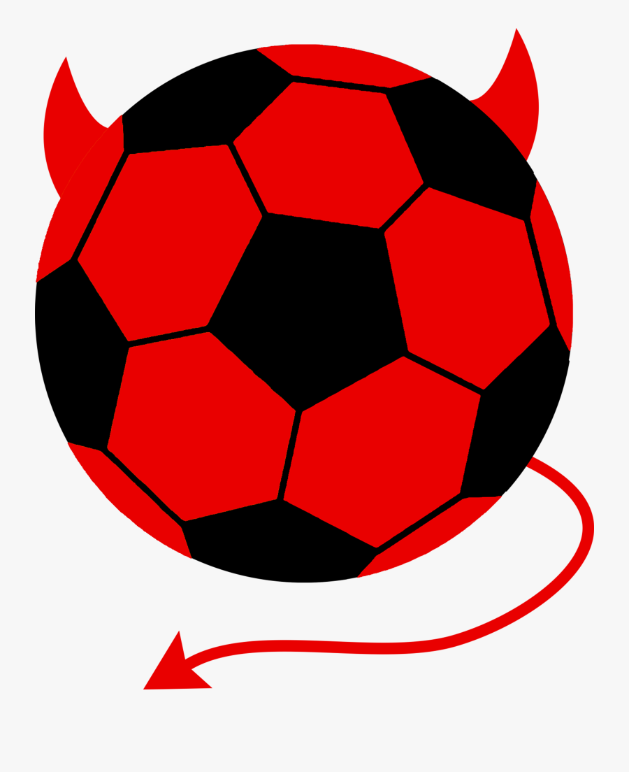 Soccer Ball Clipart Red - Football Ball Shape, Transparent Clipart