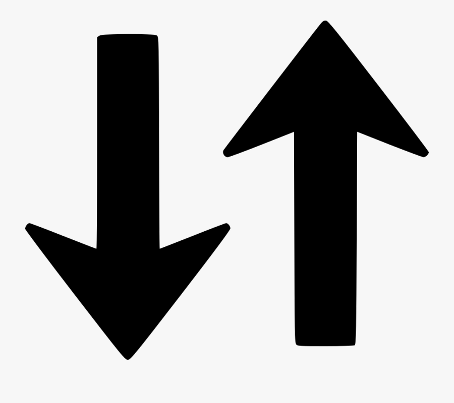 Swap Clipart Up And Down Arrow - Arrows Pointing Up And Down, Transparent Clipart