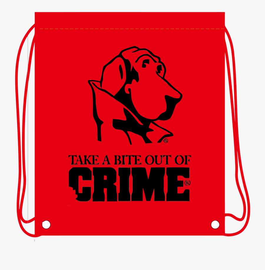 Take A Bite Out Of Crime Dog Vector, Transparent Clipart
