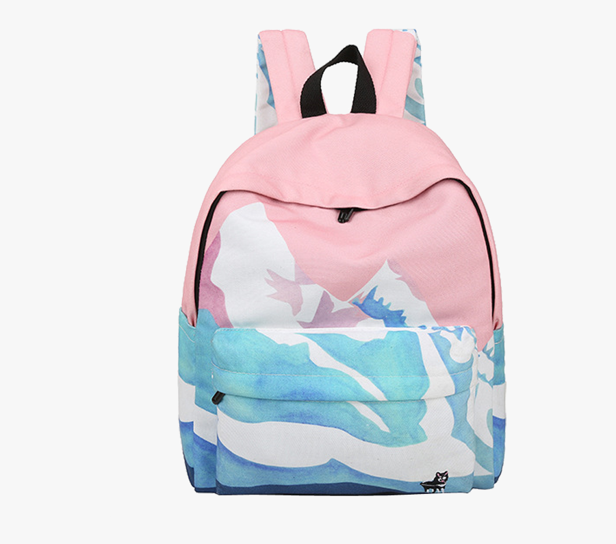 Tumblr Backpack Png - Blue And Pink Backpack, Transparent Clipart