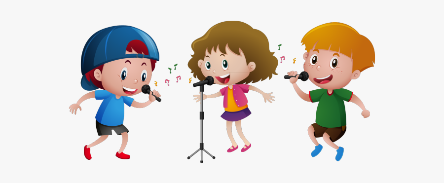 Two Boys Singing Clipart, Transparent Clipart