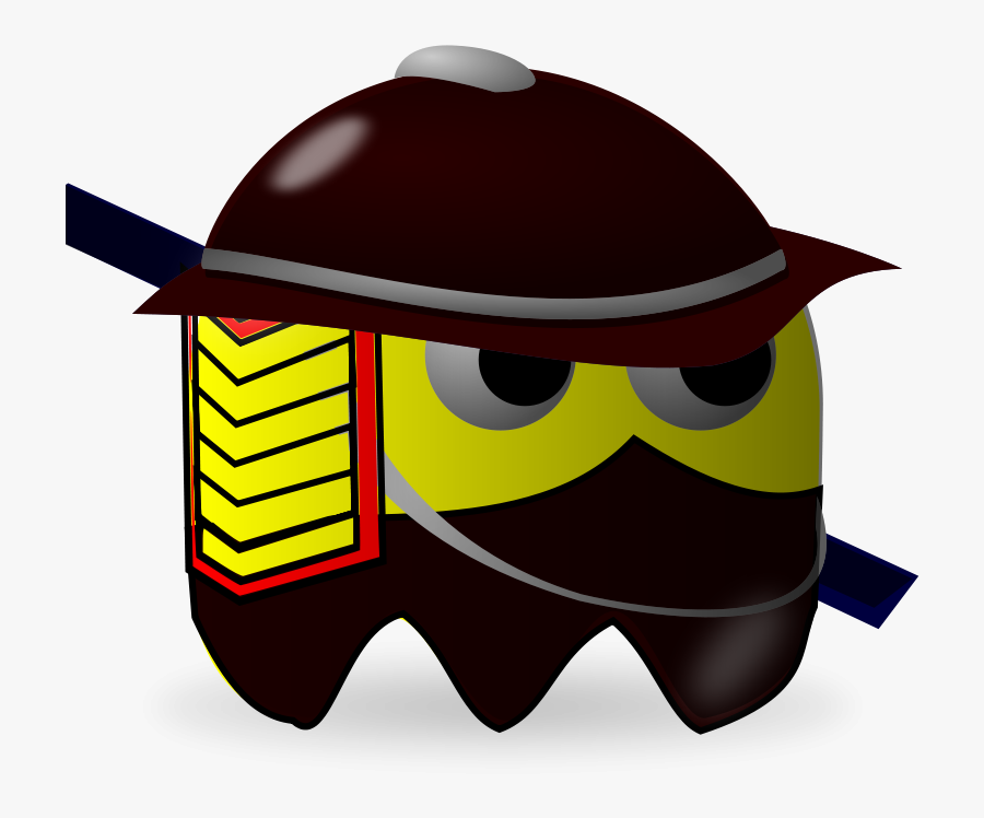 Pacman Samurai, Transparent Clipart
