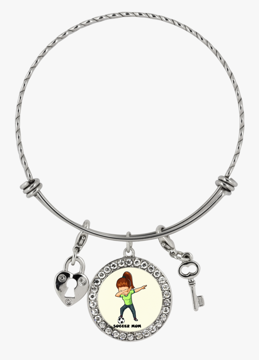 Soccer Mom Dabbing Funny Bracelet, Gifts For Football - Qos Jewelry, Transparent Clipart