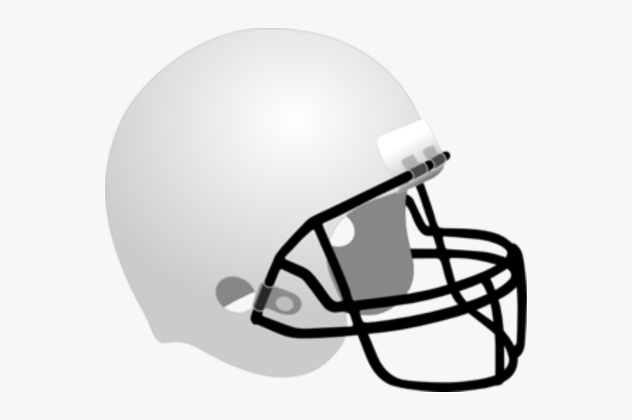White Blue Football Helmet, Transparent Clipart