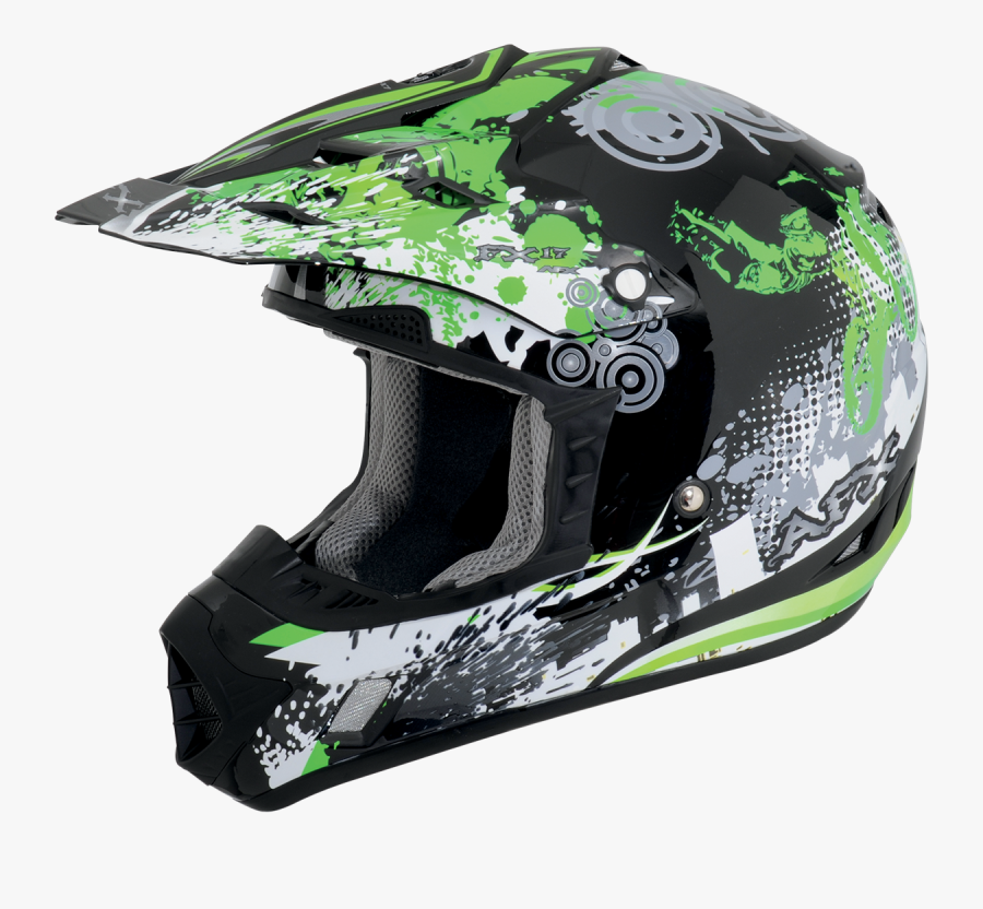 Stunt Motocross Helmet Clipart - Motorcycle Helmet, Transparent Clipart