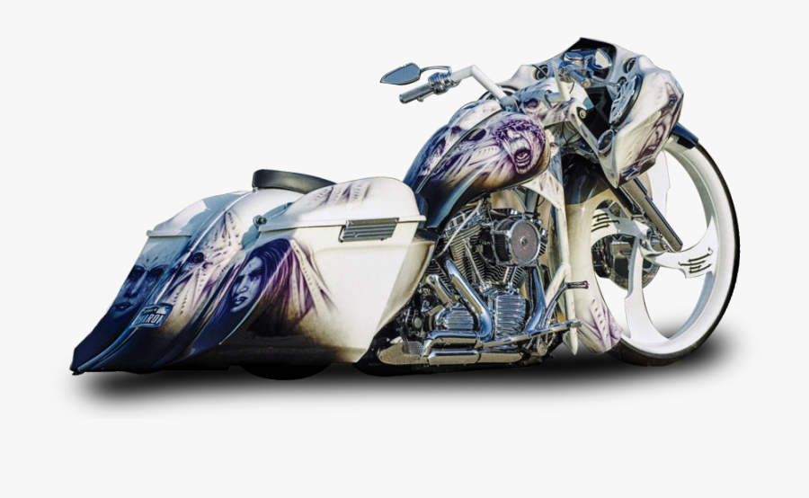 Drawn Biker Custom Bike - Power House Custom Cycles, Transparent Clipart