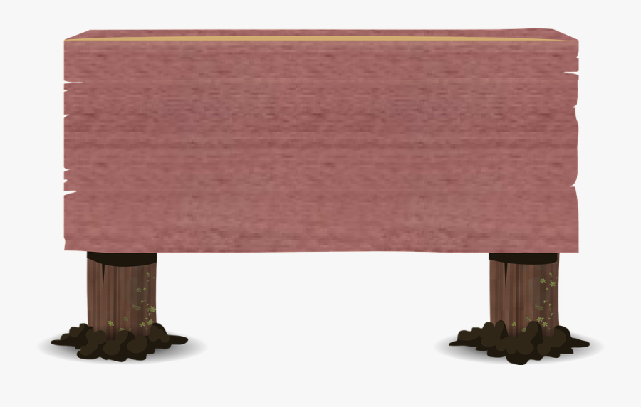 Wooden Post Png - Small Wooden Sign Post, Transparent Clipart