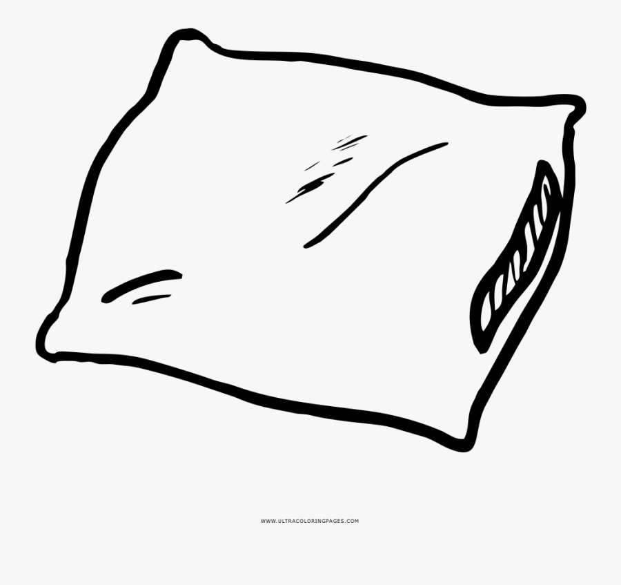 Gorgeous Inspiration Pillow Coloring Page Ultra Pages - Dibujo De Almohada Para Colorear, Transparent Clipart