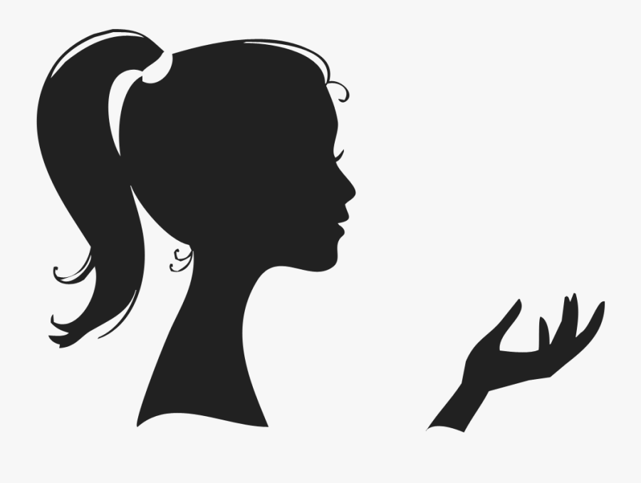 Thinking Woman Png Download - Woman Silhouette, Transparent Clipart