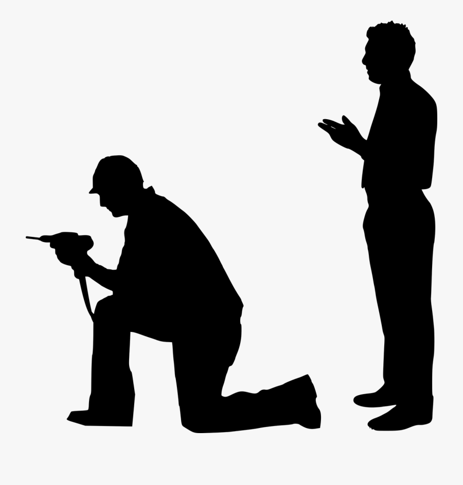 Carpenter Silhouette, Transparent Clipart