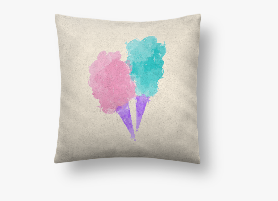 Coussin Toucher Peau De 41 X 41 Cm Watercolor Cotton - Cushion, Transparent Clipart
