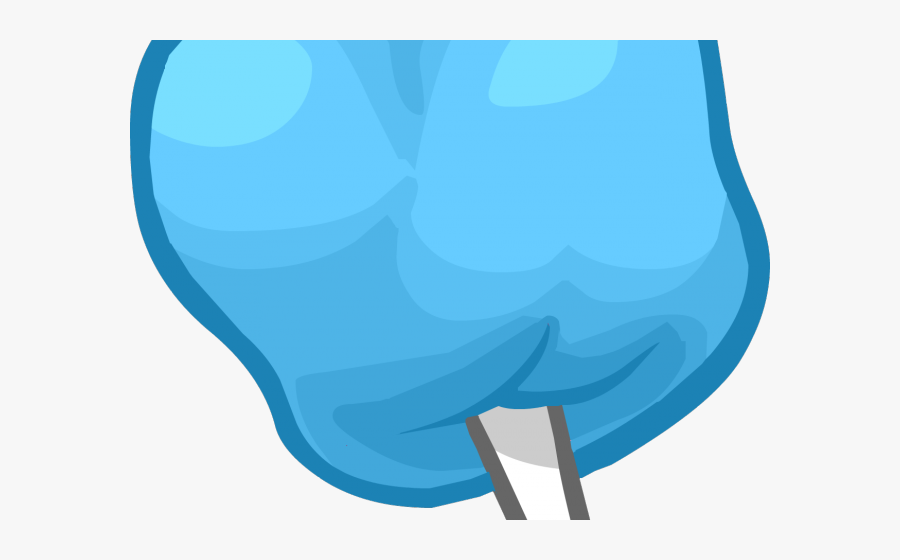 Blue Cotton Candy, Transparent Clipart