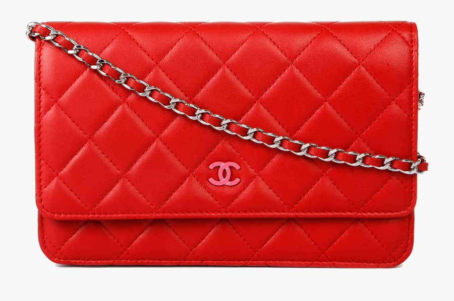 Handbag Leather Chanel Red Bag Free Transparent Image, Transparent Clipart