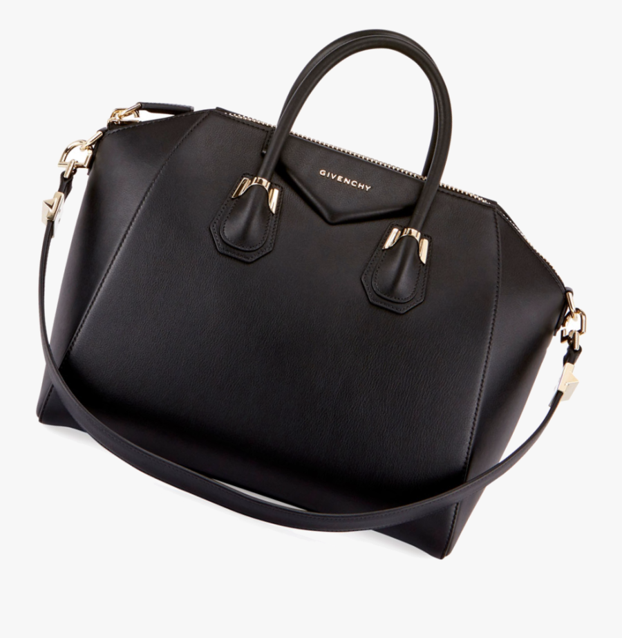 Givenchy Antigona Gold Antigona Pierced Leather Black - Bag Givenchy Png, Transparent Clipart